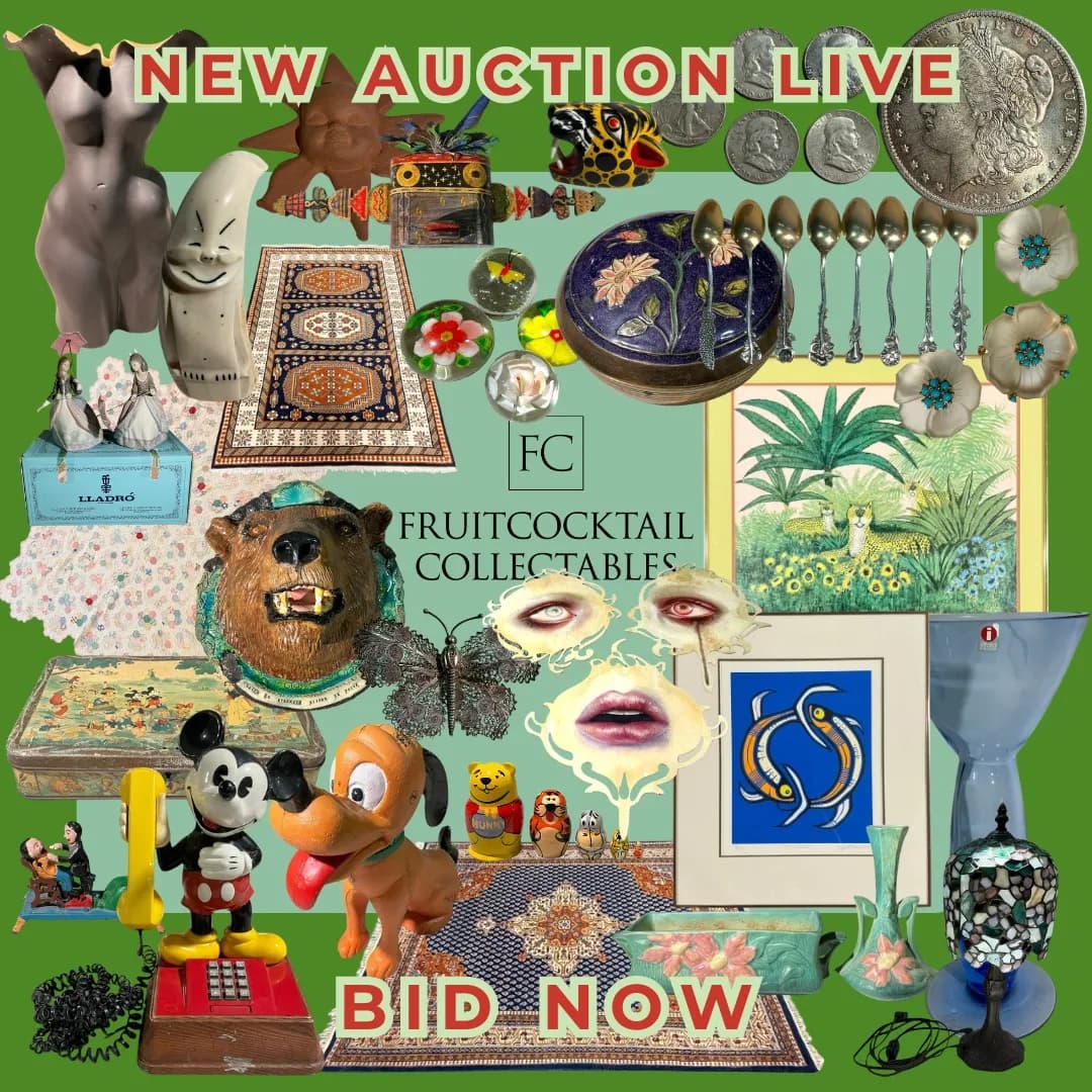 Seattle SODO Auction: Fine Art, Lladro, Sterling Silver, Coins, Stained Glass, Vintage Rugs, Art Glass, Disney Collectibles - Adding More! photo 1