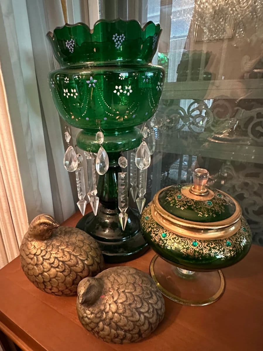 50% Off Saturday-Glow & Glamour Estate: Uranium Glass, Crystal, Art, Vintage Fashion & More!!! photo 1