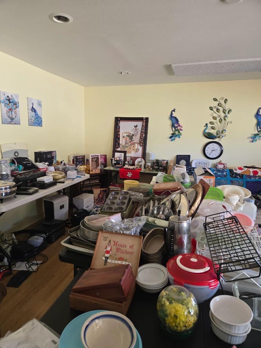 Estate Sale, Jewelry, Watches, Disney Collectables,VCR/DVD, Pyrex, Vintage, Furniture and much more! photo 1
