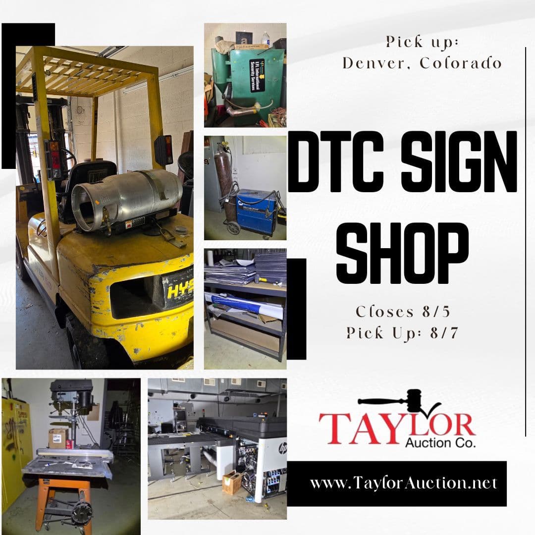 DTC Sign Shop Auction photo 1
