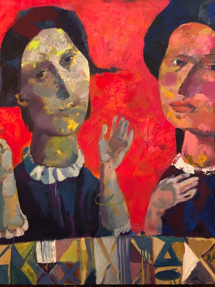 Girlfriends-Oil on Canvas, photo 1