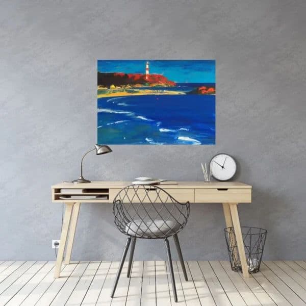 Lighthouse of Udo island- Oil on Canvas photo 2