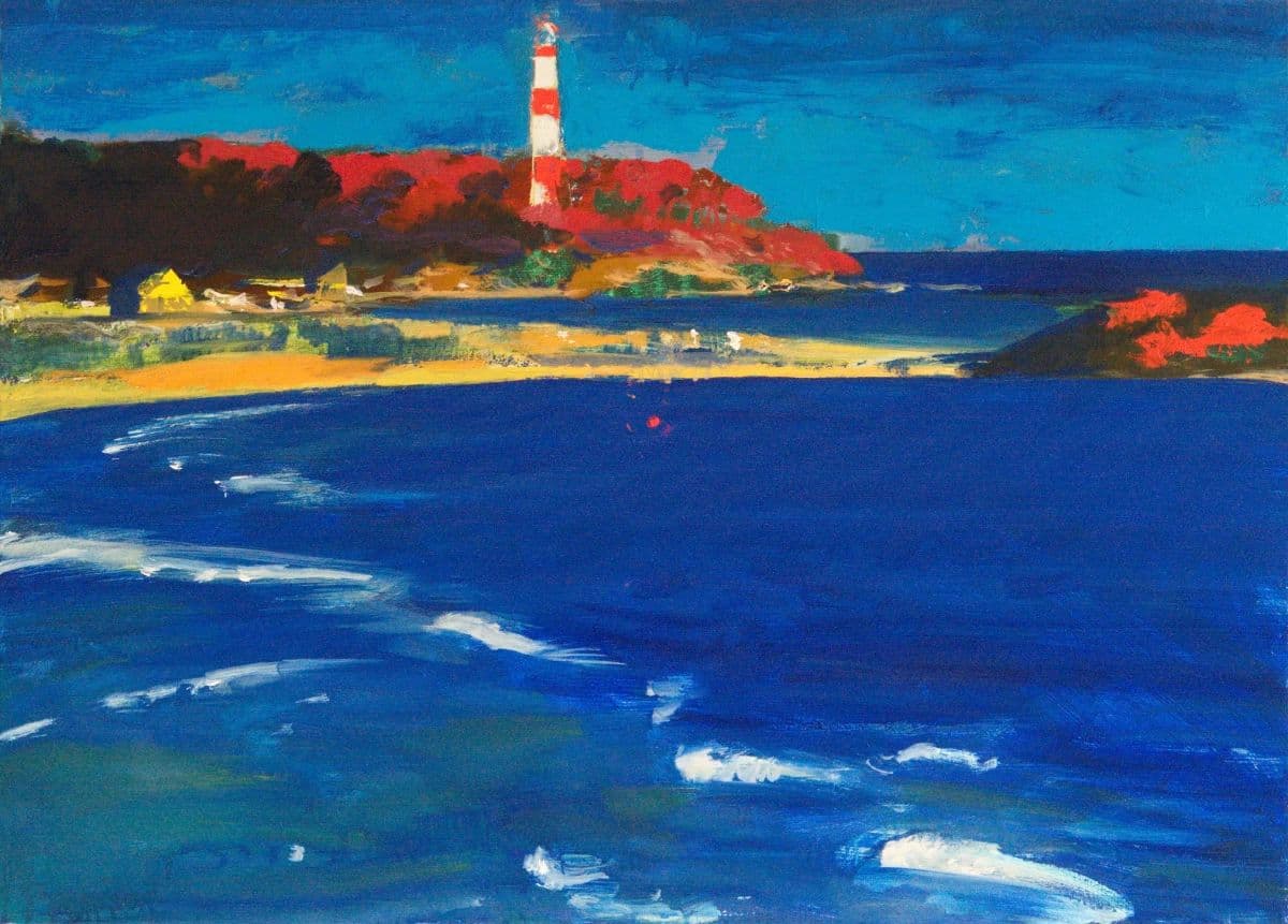 Lighthouse of Udo island- Oil on Canvas photo 1