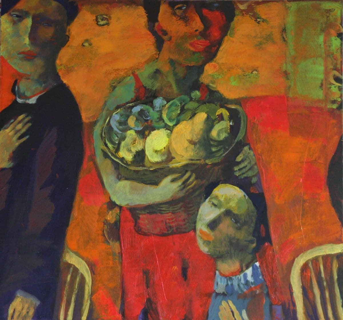 Fruit Vendors-Oil on Canvas, photo 1