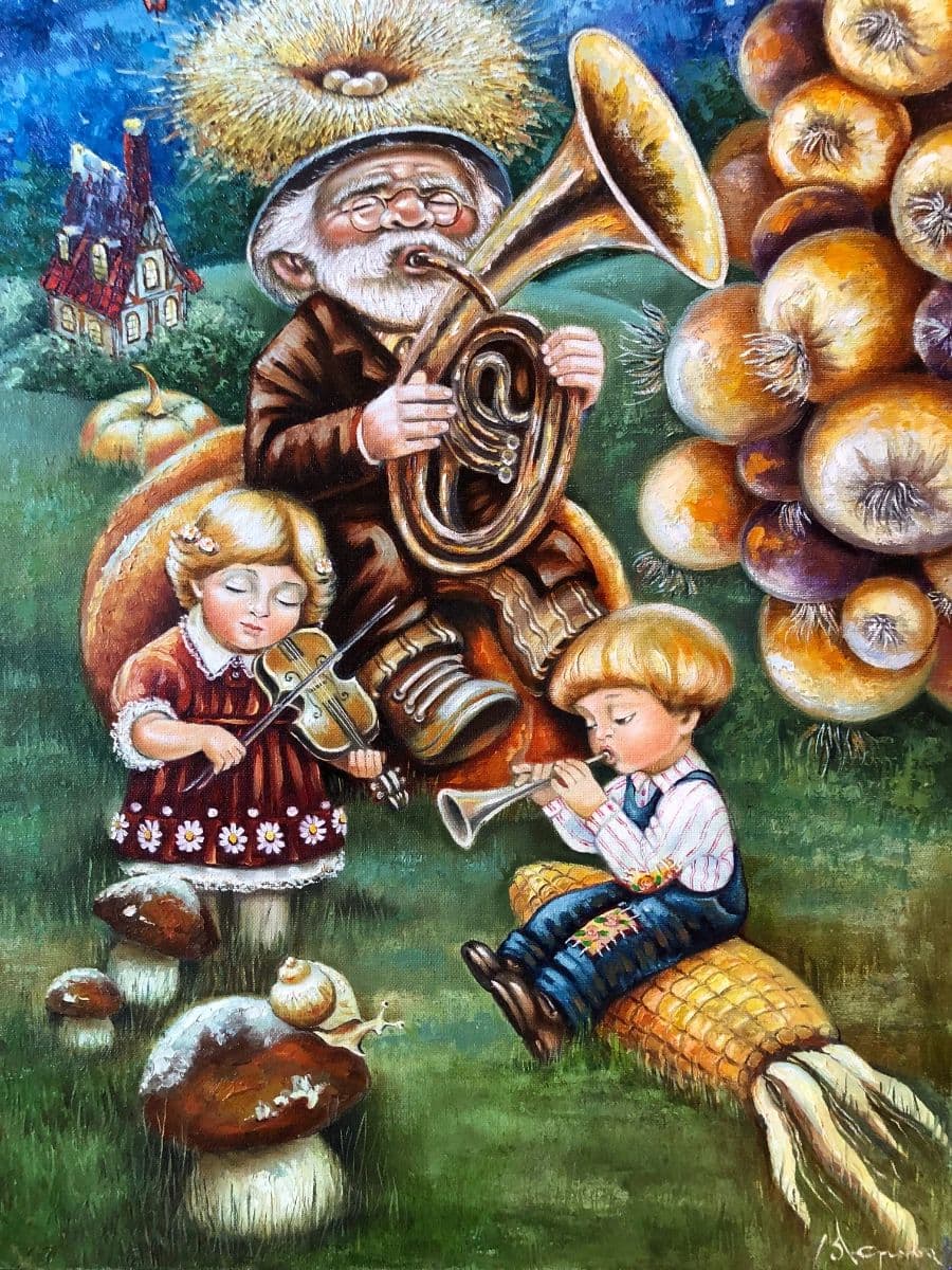 Music- Oil on Canvas, photo 1