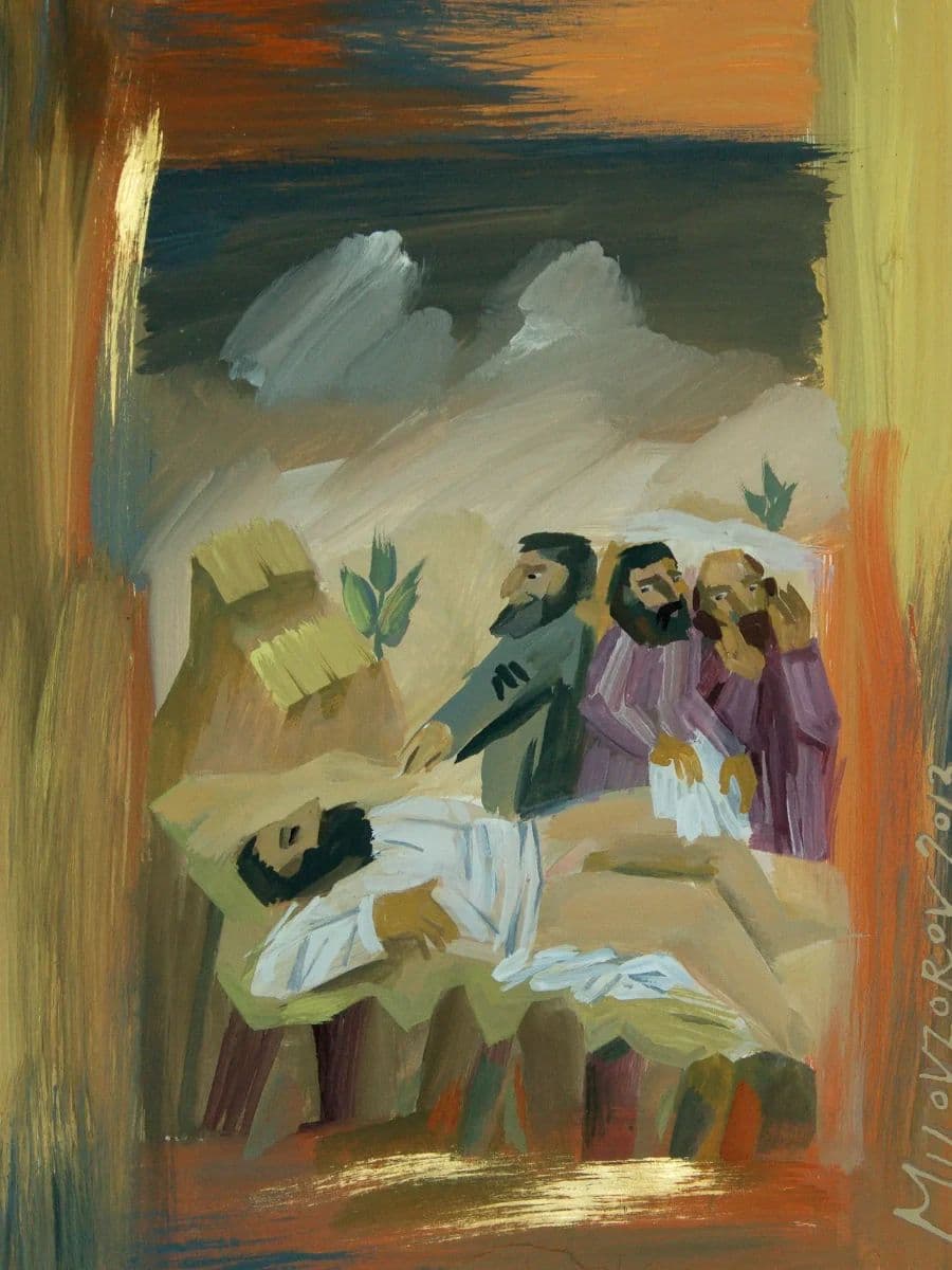 Torah-3-Gouache on Cardboard photo 1