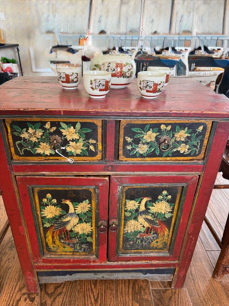 Eclectic Curated Home Asian, Art, Opium bed, African Mask and more photo 7