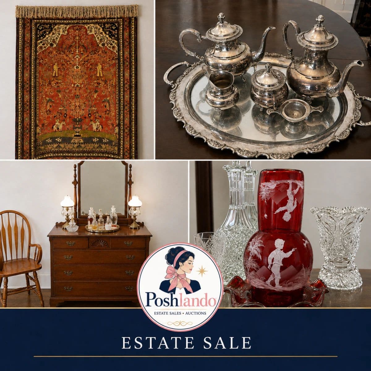 Poshlando at the Country Club of Orlando: Sterling Silver, Oriental Rugs & Collected Treasures photo 1