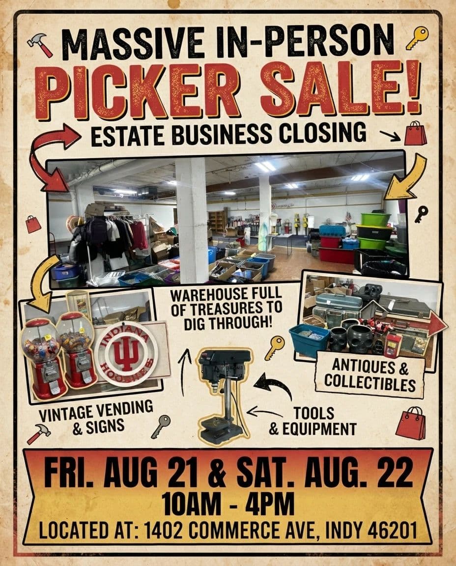 Massive In-Person Picker Sale! - Estate Business Closing - Antiques, Vintage, Tools, & Collectibles! photo 1