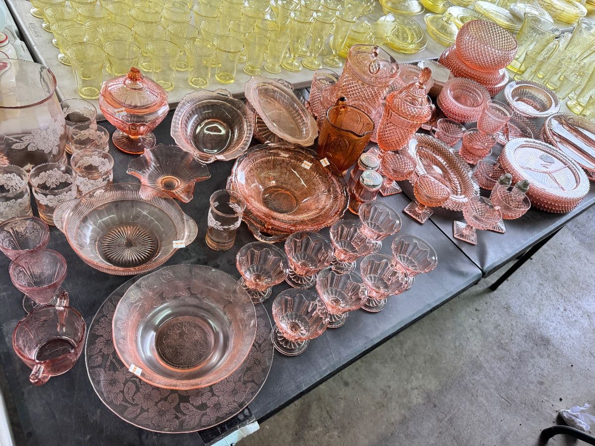 Huge Antique Pottery, Depression Glass, Christmas, Decor, Candles, Crocksmuch more Sale photo 4