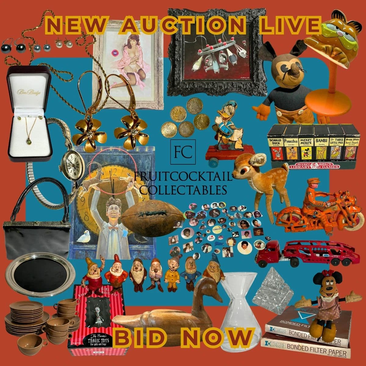 Seattle’s ONLY SODO Estate Sale Auction! Rare Disney, Fine Jewelry, Art, MJ, Oddities & MORE! photo 1