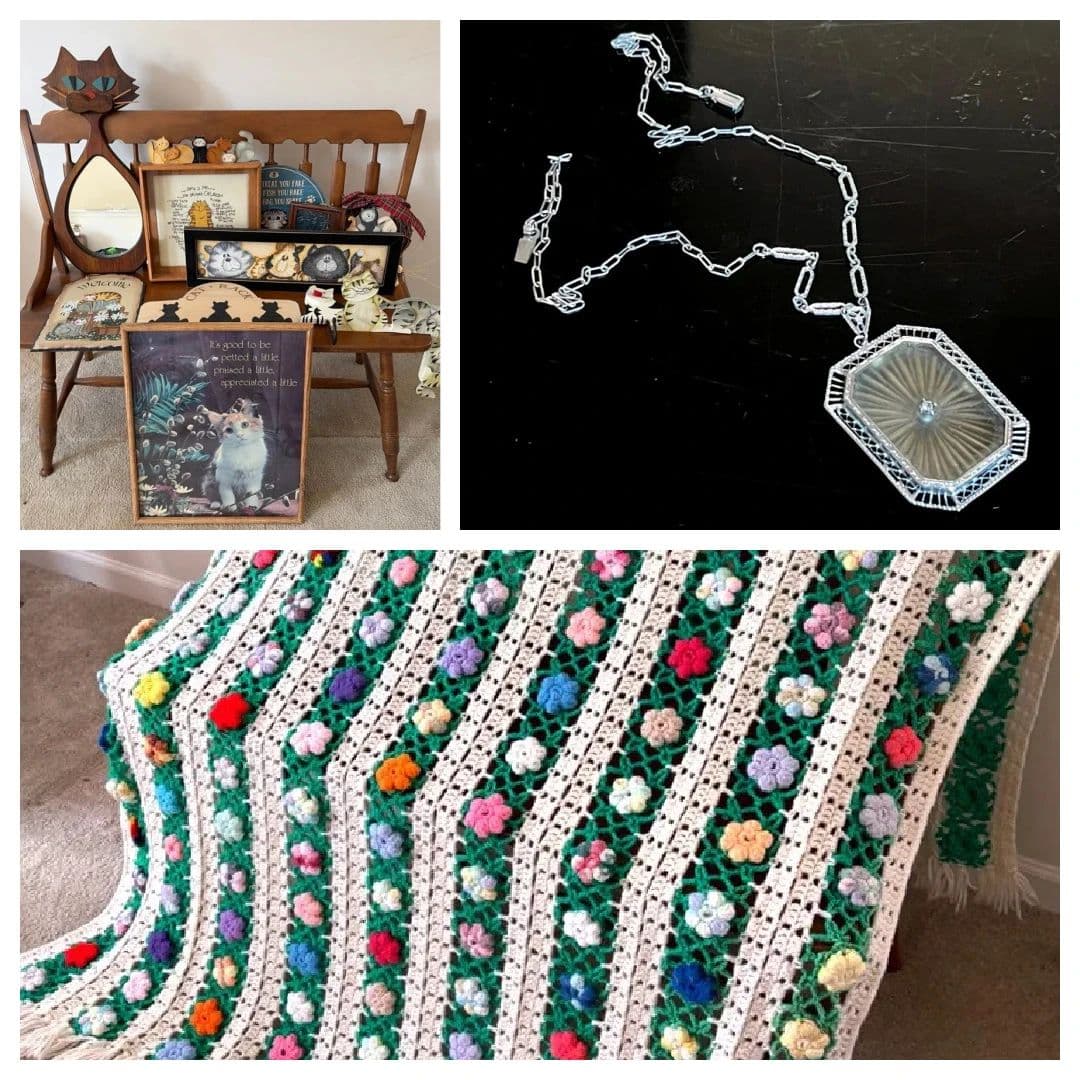 Purr-fect Vintage Estate w/ Antique Furniture, Roseville Pottery, Silver & Cat Collectibles Ends 9/9 photo 3