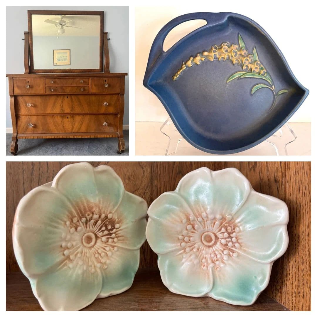 Purr-fect Vintage Estate w/ Antique Furniture, Roseville Pottery, Silver & Cat Collectibles Ends 9/9 photo 1