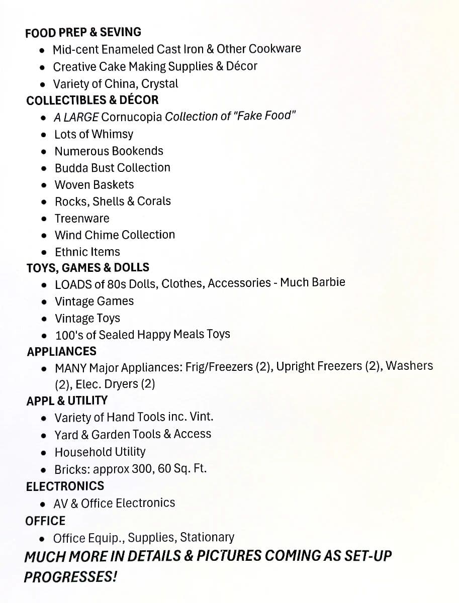 Discounting! FUN & Whimsical !  Vint CLOTHES, BOOKS, ART, Mjr Appliances, Barbie & Kids+, ... photo 4