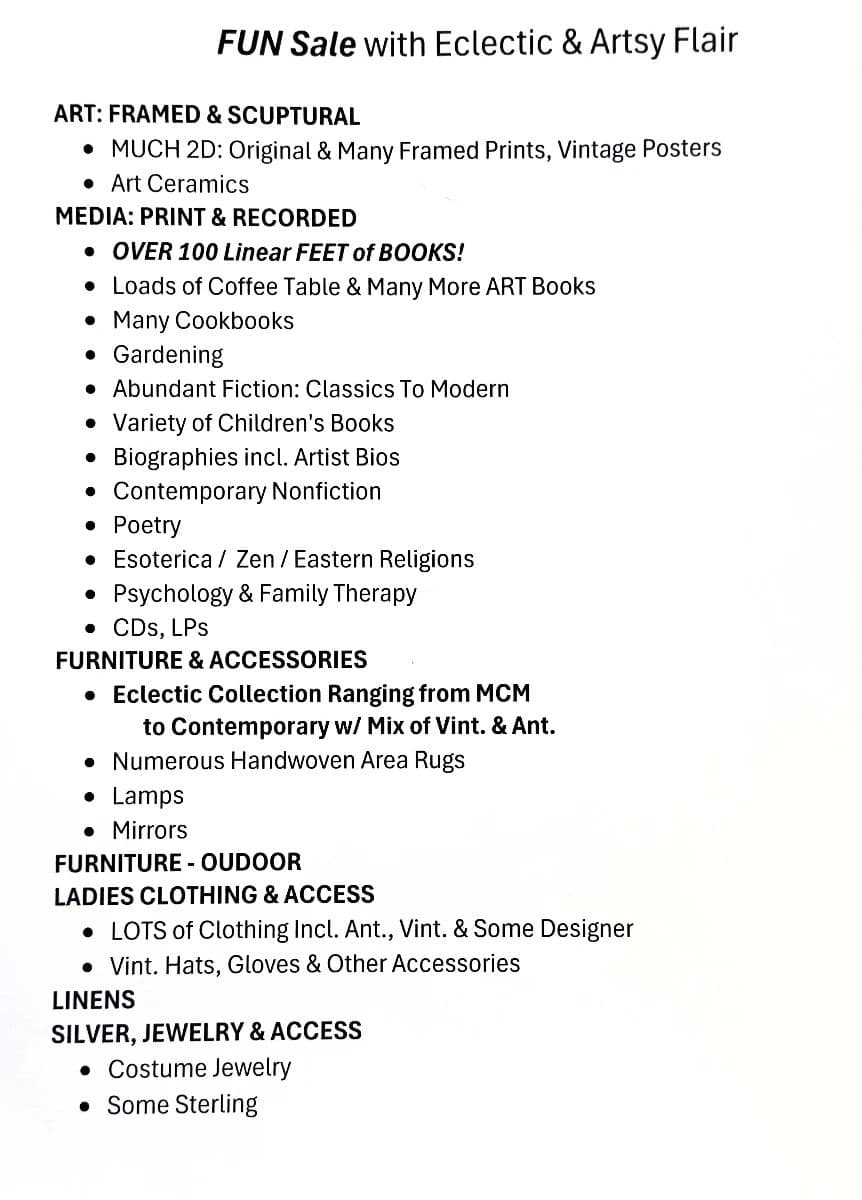 Discounting! FUN & Whimsical !  Vint CLOTHES, BOOKS, ART, Mjr Appliances, Barbie & Kids+, ... photo 3