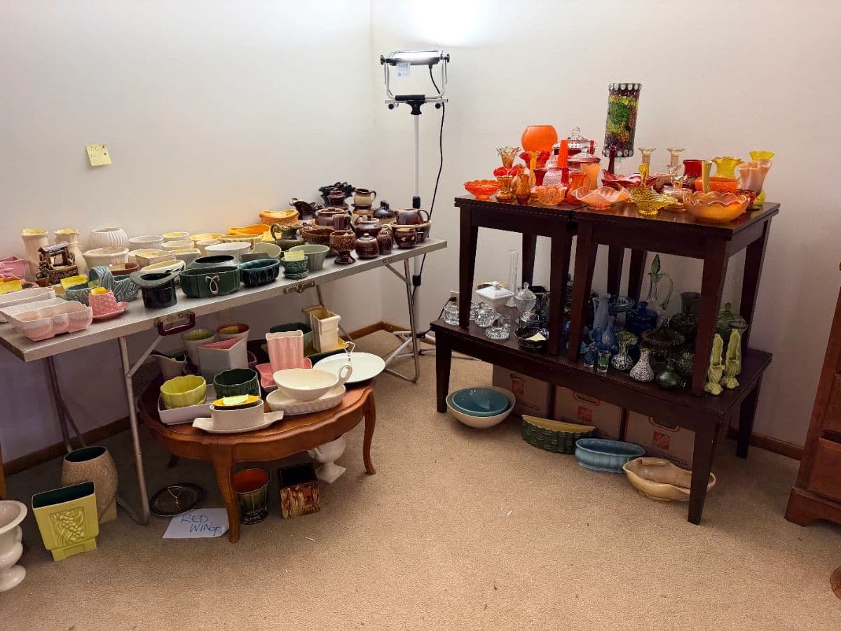 Step Inside a Collector's Paradise! Glass, Pottery, Farmhouse Treasures, Vintage Furniture & More photo 5