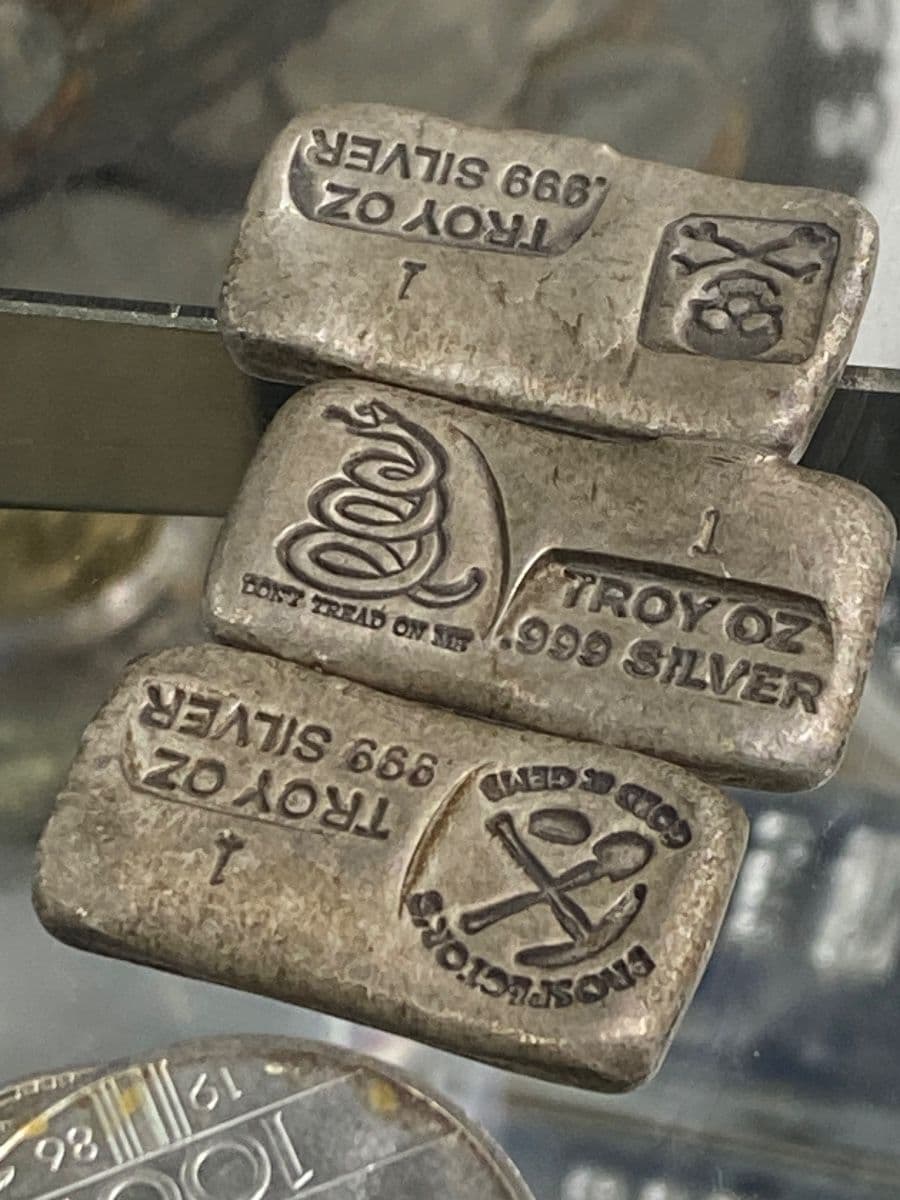 19c Sterling silver coin + Sterling silver bar + raw sterling bar + scrap silver .850+ .925 + .999 photo 8