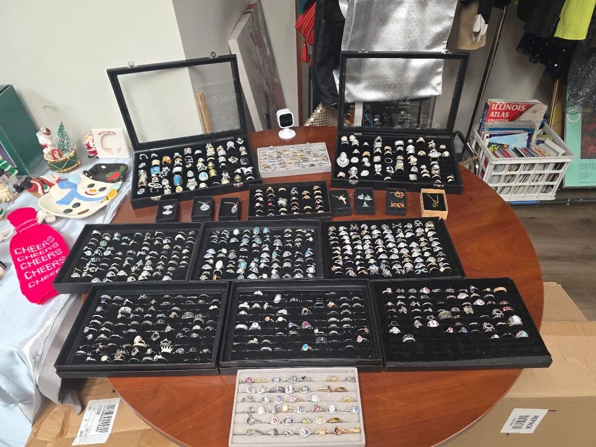 WEEKEND SALE: $6 each - 100s of Rings / Earrings Jewelry | Vintage Womens Clothing | Christmas Decor photo 1
