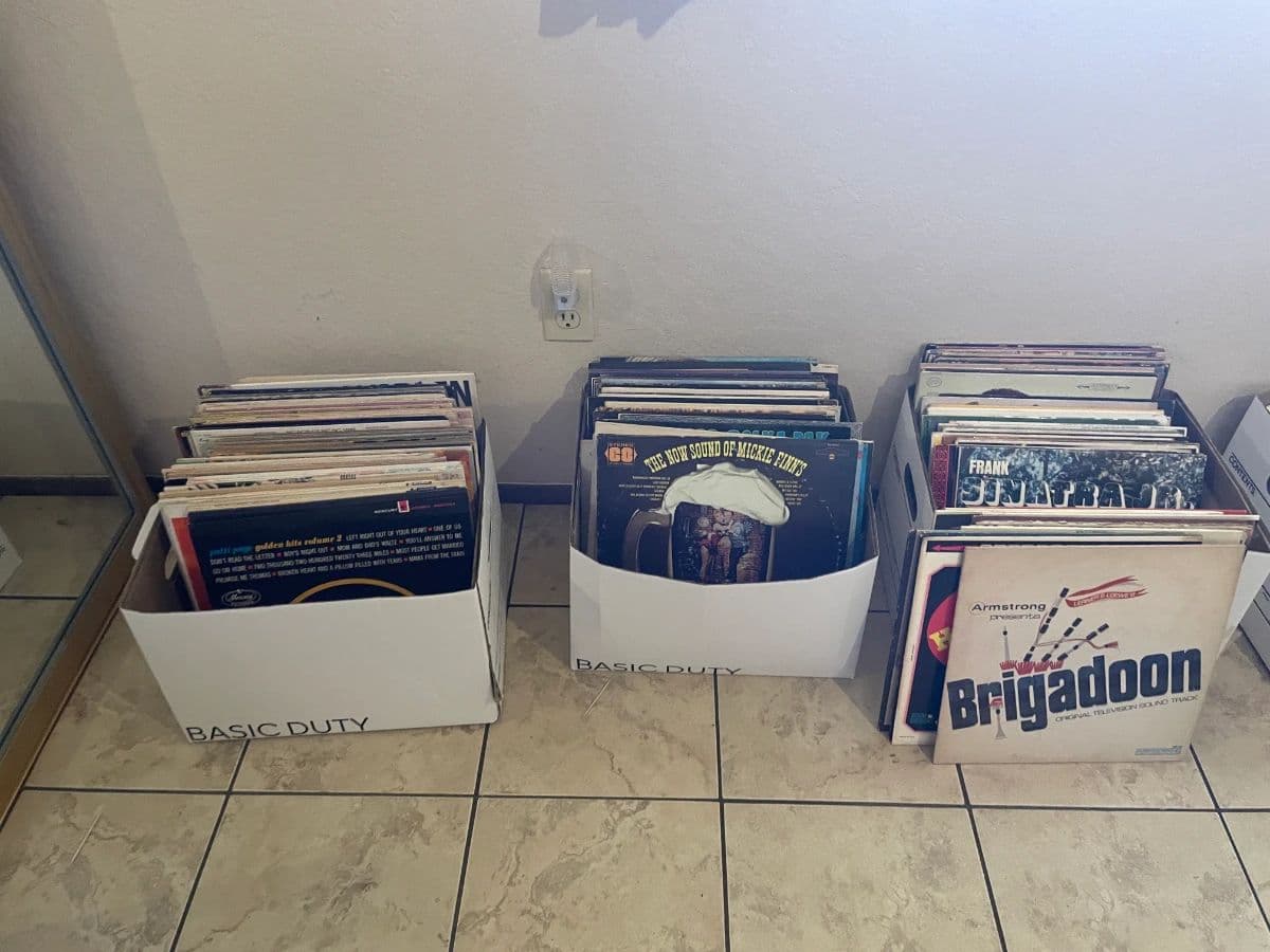 Collection of furniture, records, art, notions and more photo 8