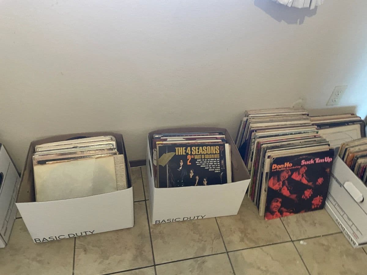 Collection of furniture, records, art, notions and more photo 7