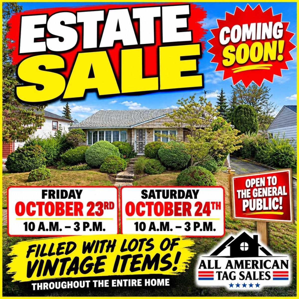 2 Day Estate Sale in Hicksville, NY by All American Tag Sales photo 1