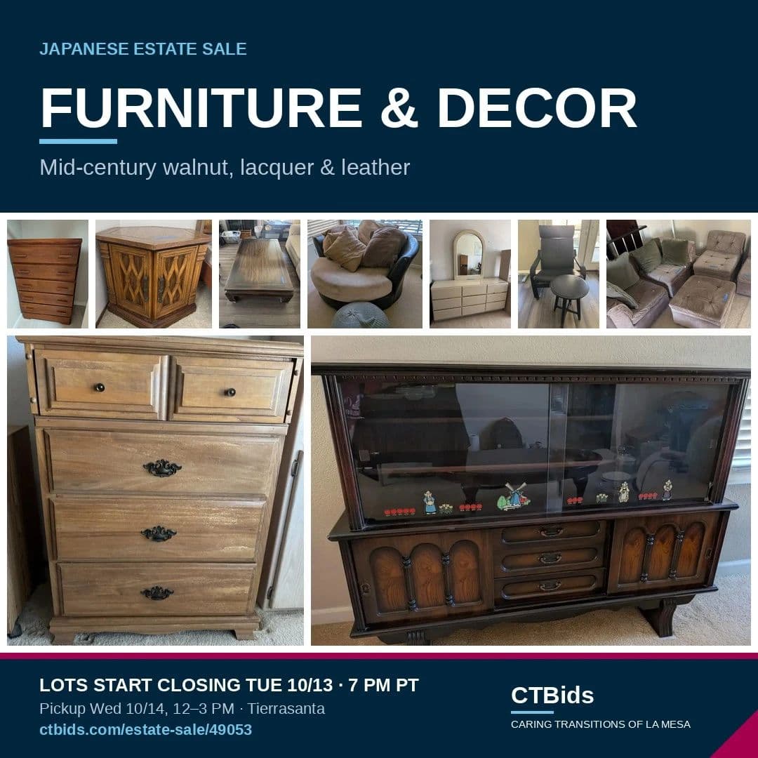 Japanese Estate Sale: Art, Dolls, Lacquerware, Tools and More - Bidding ends 10/13 photo 5