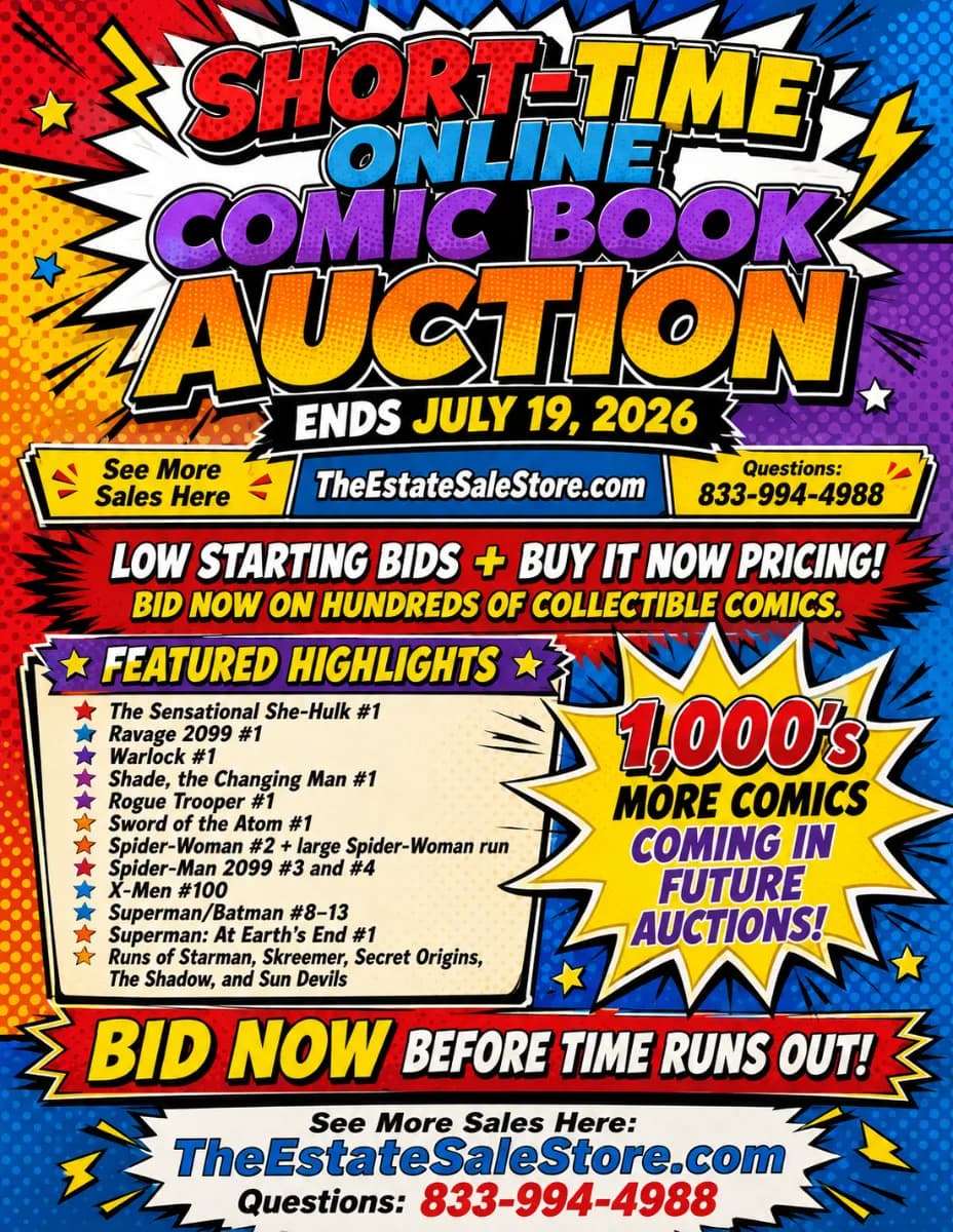 COMIC BOOK AUCTION - 4 DAYS ONLY photo 1