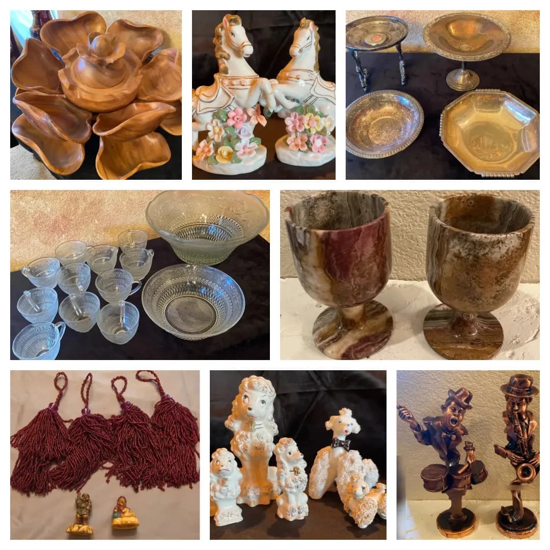 $1 starts Silver Brass Stone Porcelain Global Treasures Ends 9/17 photo 1
