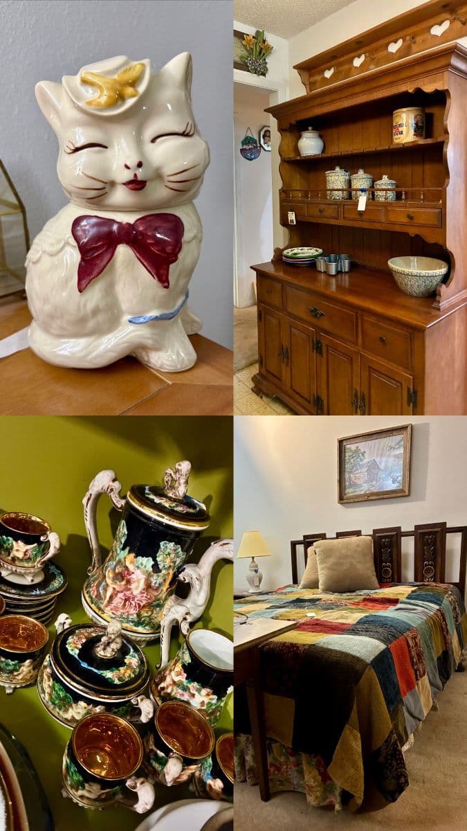 Blue Moon Estate Sale in Quail Creek with vintage decor, dolls, pottery, dinnerware and more! photo 1