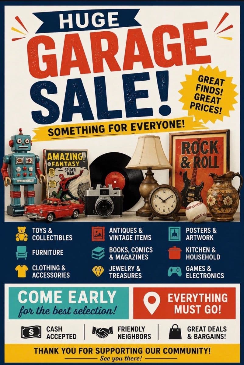 HUGE GARAGE / DRIVEWAY SALE! July 18/19 1208 N Mariposa Ave, Los Angeles, CA 90029 photo 1