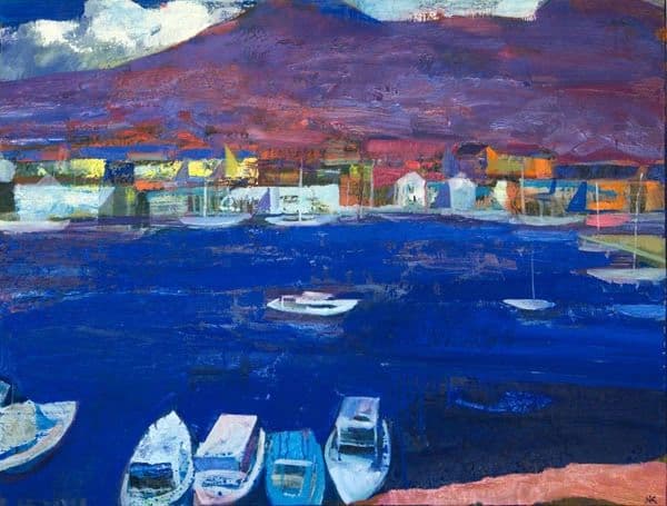 The Purple Lagoon-Oil on Canvas photo 1