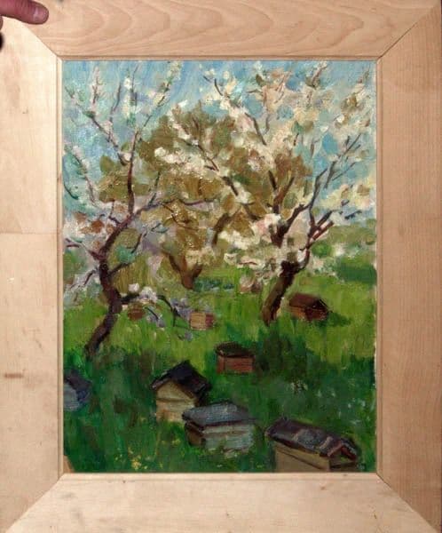 Hive-Oil on Cardboard photo 1
