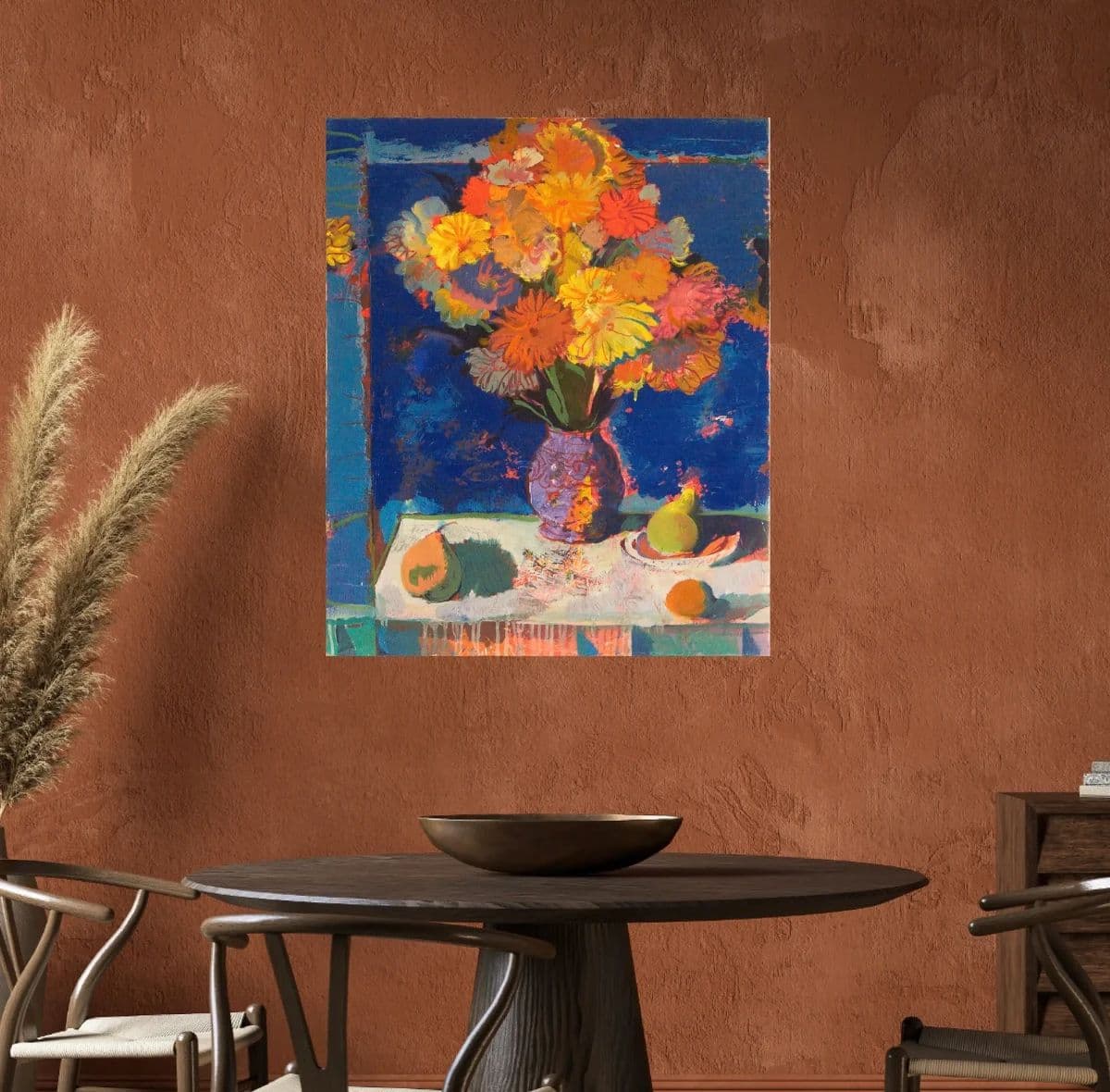 Bouquet And A Mirror-Oil on Canvas, photo 2