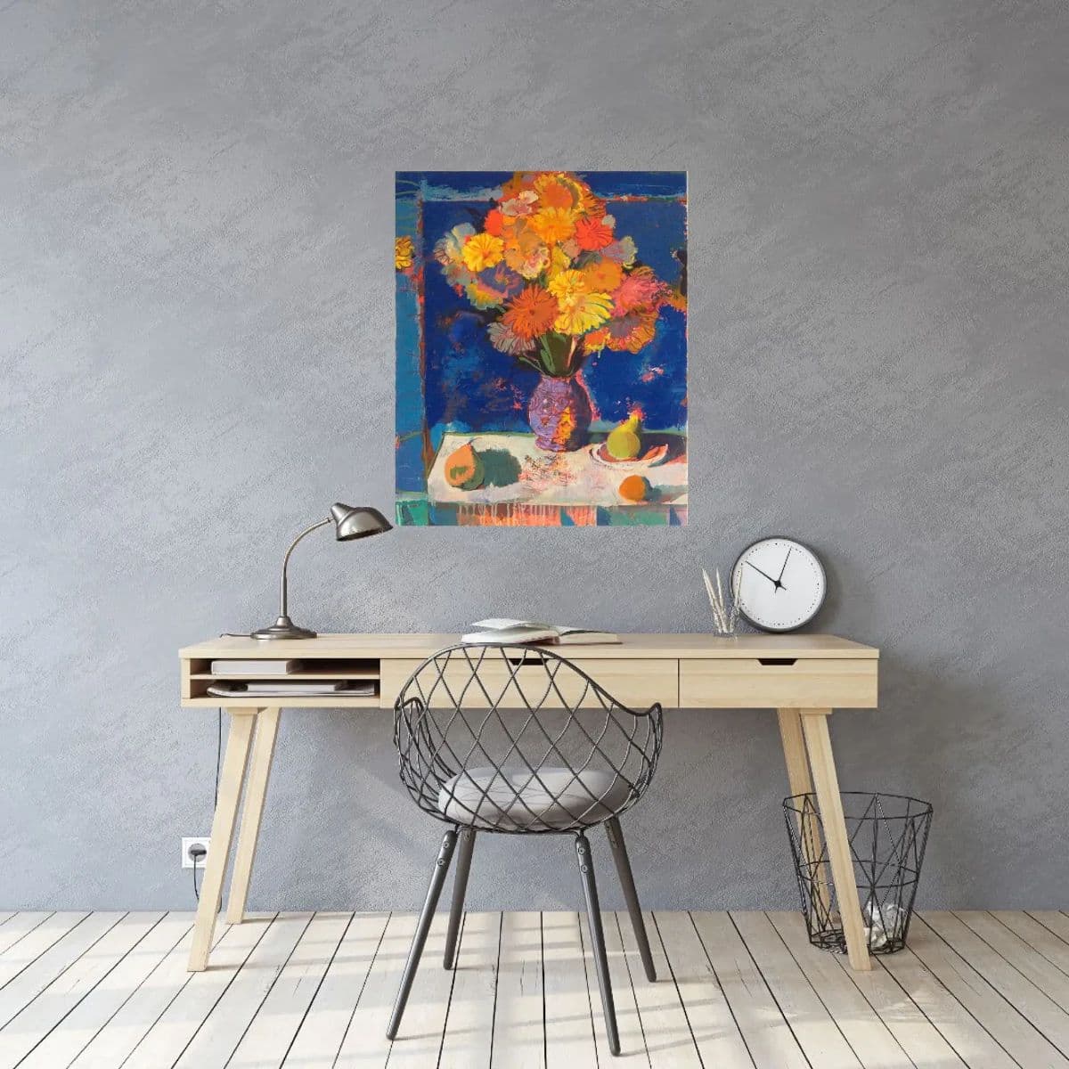 Bouquet And A Mirror-Oil on Canvas, photo 3