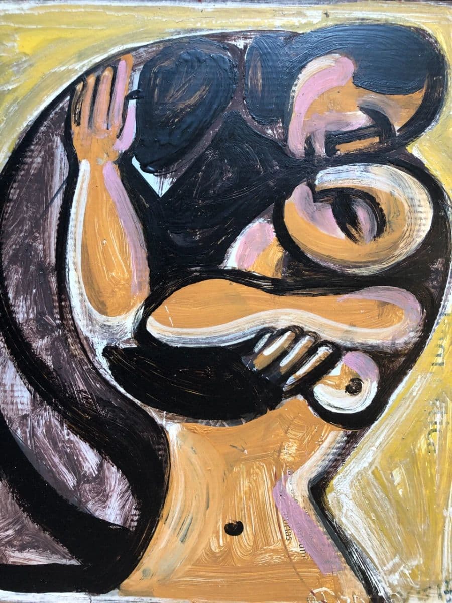 The Kiss – (2)-Oil on Canvas photo 2