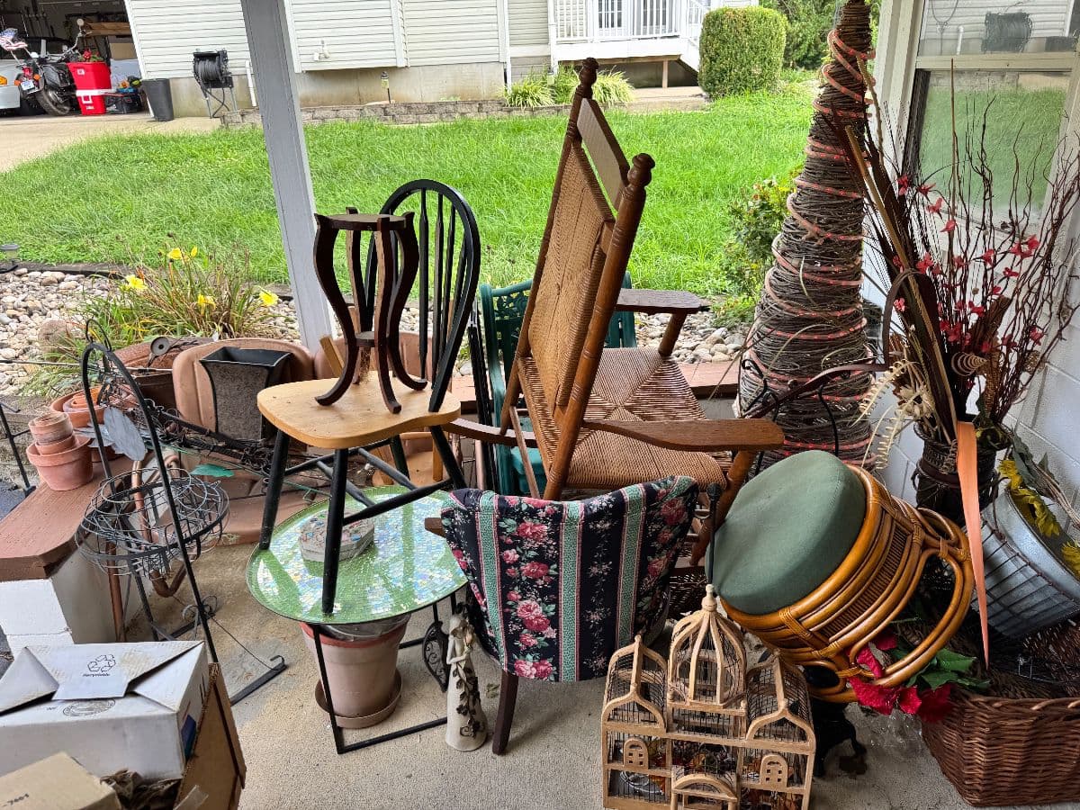 Huge Antique Pottery, Depression Glass, Christmas, Decor, Candles, Crocksmuch more Sale photo 12