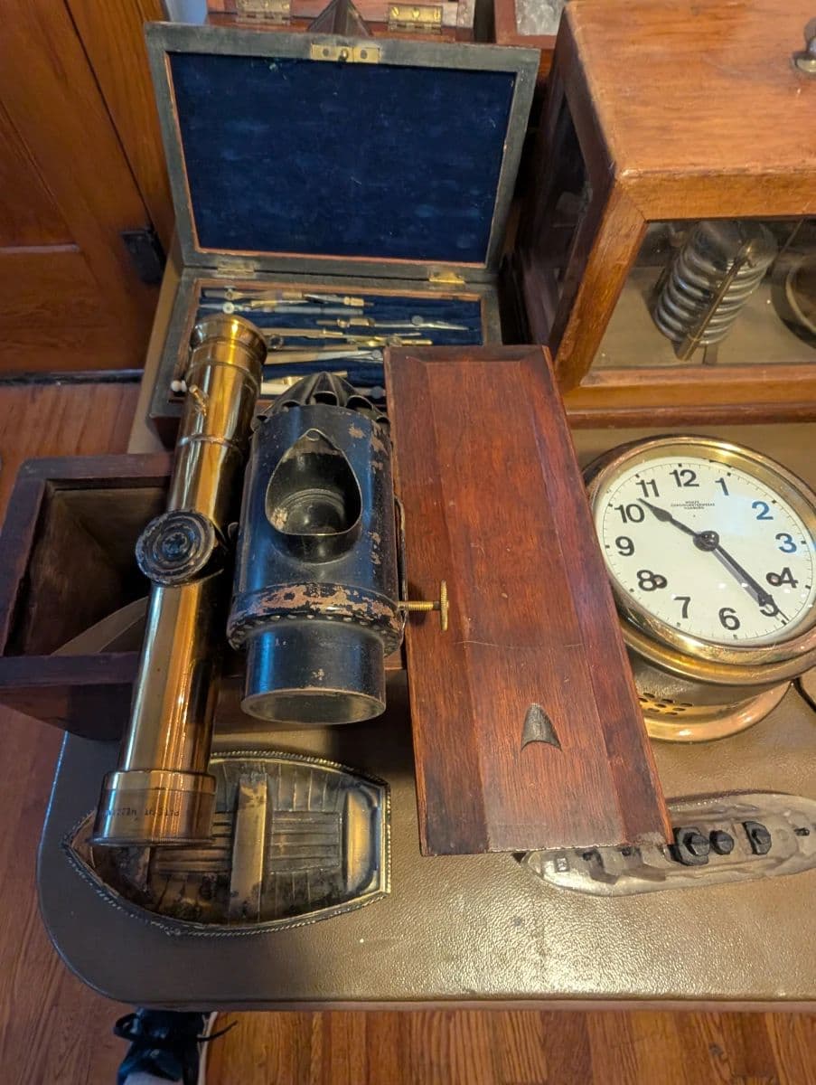 ROYAL OAK ESTATE SALE -Vintage Ship Lanterns, Compasses & Antiques photo 6