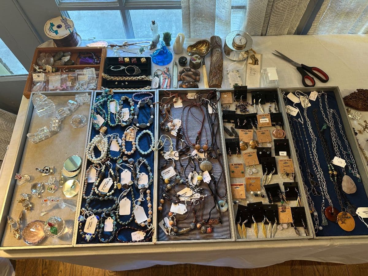 Eclectic Midtown Estate Sale, Art, Pottery, Jewelry, dining, kitchen, queen adjustable bed photo 6