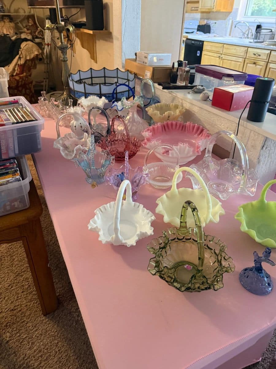 Fenton, Disney, Goebels, Coins, Jewelry, and more! Packed house of antiques and nice new things too! photo 2