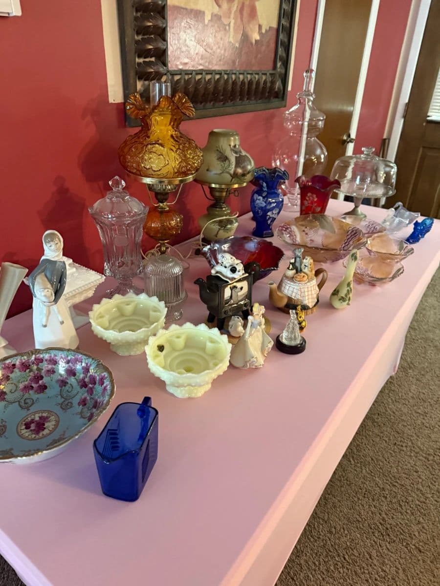 Fenton, Disney, Goebels, Coins, Jewelry, and more! Packed house of antiques and nice new things too! photo 1