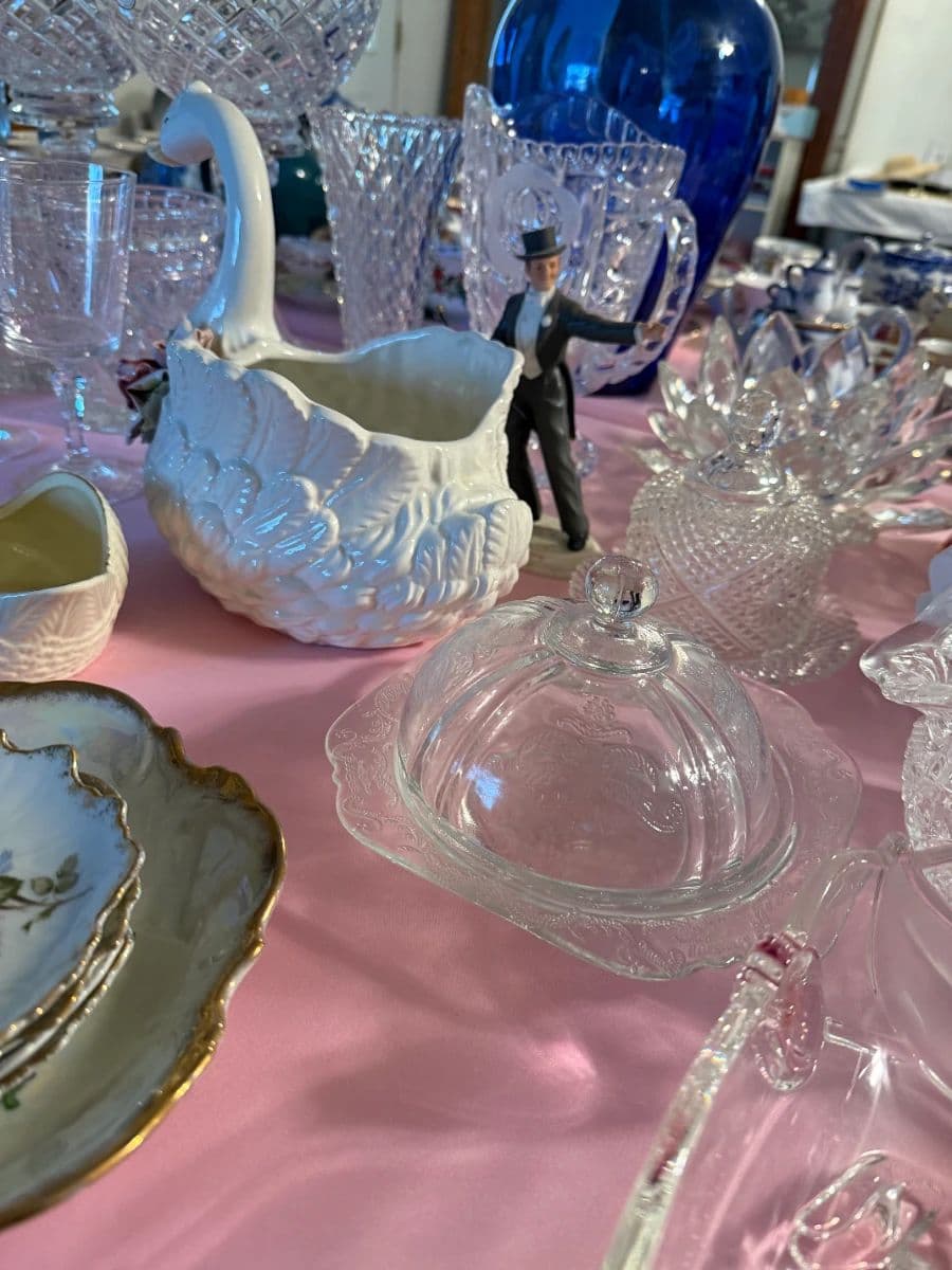 Fenton, Disney, Goebels, Coins, Jewelry, and more! Packed house of antiques and nice new things too! photo 7