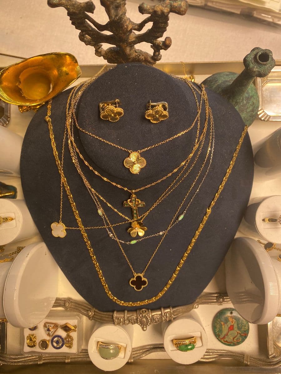 4 days, Estate, gold & silver coins, diamonds emerald rubies jewelry starting chandelier set photo 4