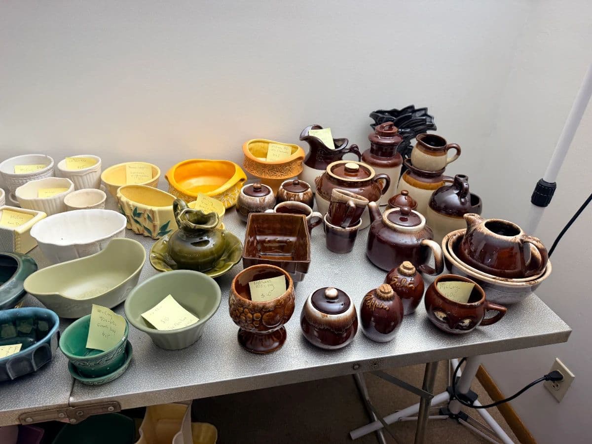 Step Inside a Collector's Paradise! Glass, Pottery, Farmhouse Treasures, Vintage Furniture & More photo 11