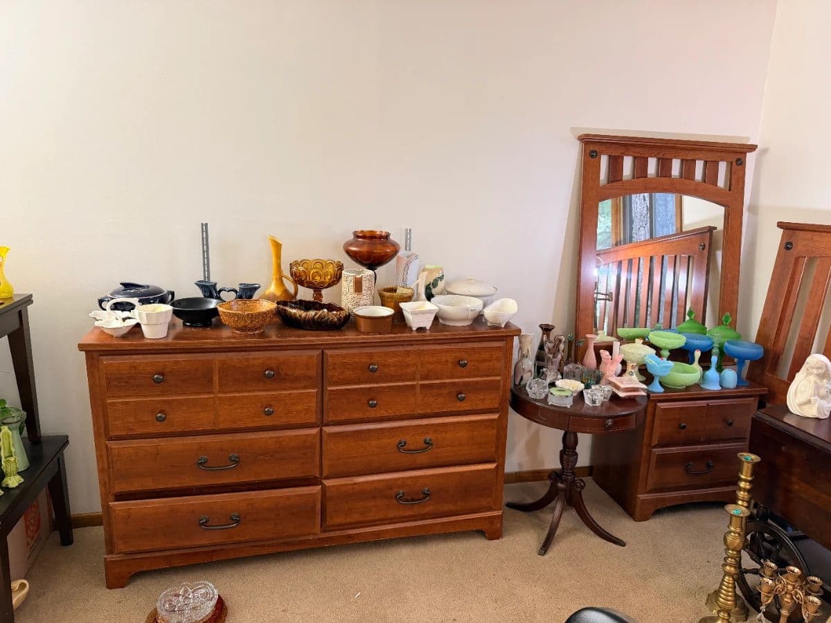 Step Inside a Collector's Paradise! Glass, Pottery, Farmhouse Treasures, Vintage Furniture & More photo 4