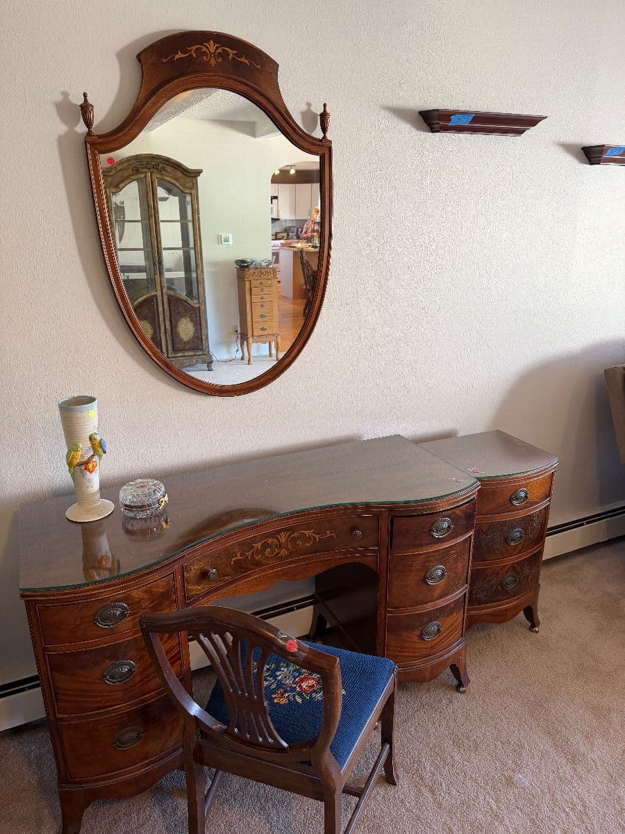 2 Day Sale! Furniture, Grandfather Clock, Vintage Glassware, and More! photo 2
