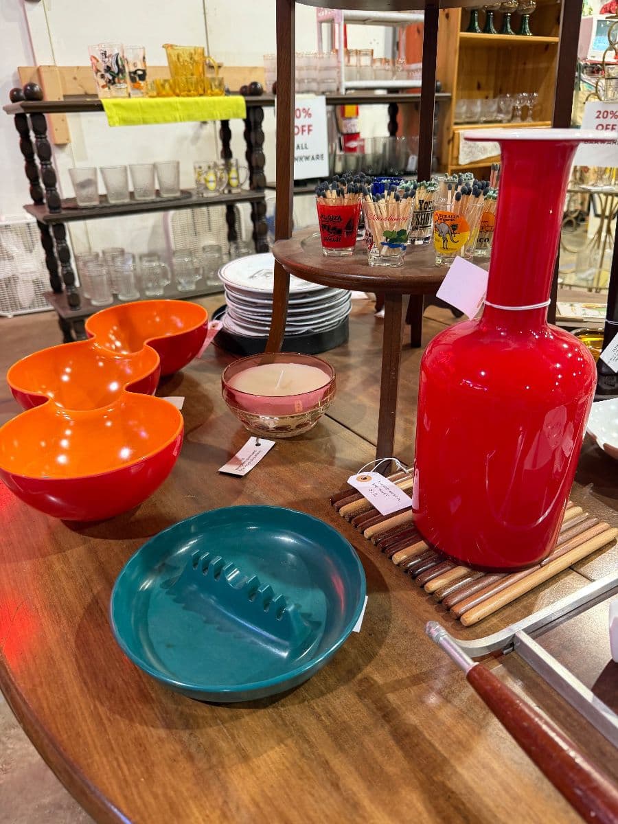 Packed Vintage MCM Housewares, Art, Clothing, Barware, Treasures! photo 11