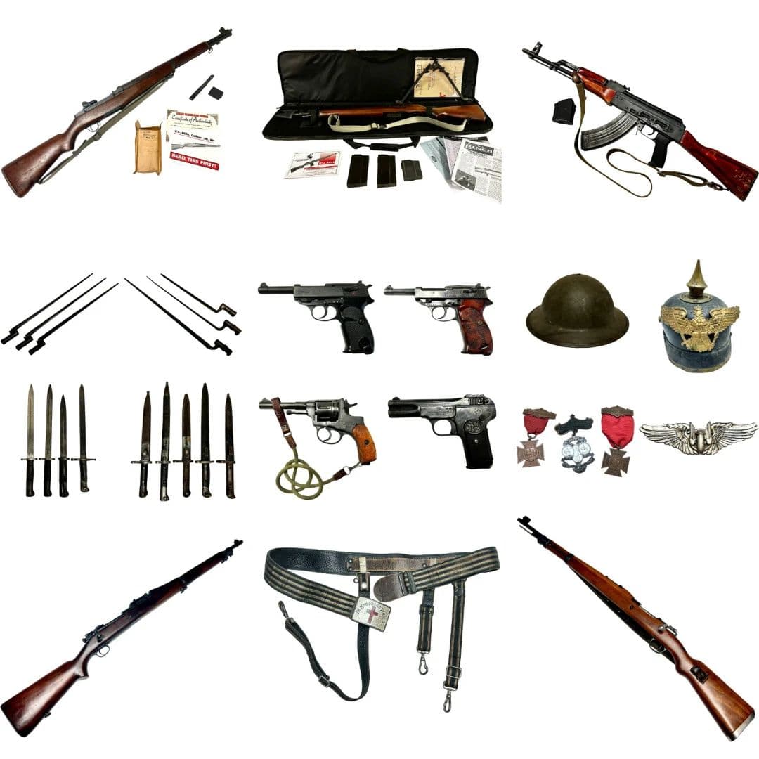 Military & Wartime Collection – Rifles, Handguns, Bayonets, Helmets & Memorabilia photo 1