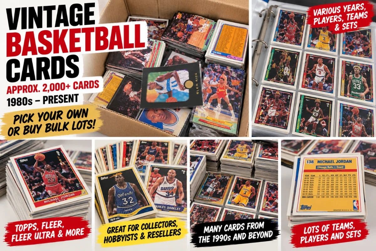 2,000+ Vintage NBA Basketball Cards | 1980s–Present | Pick Your Own & Bulk Lots! photo 2