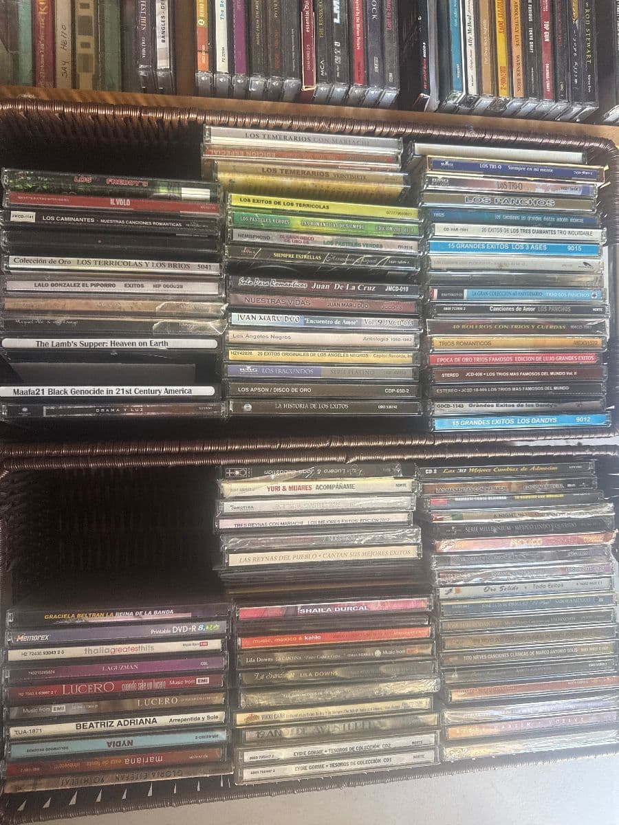 Jewelry CDs tapes, DVDs, VHS galore, lots of clothing, vintage photo 11