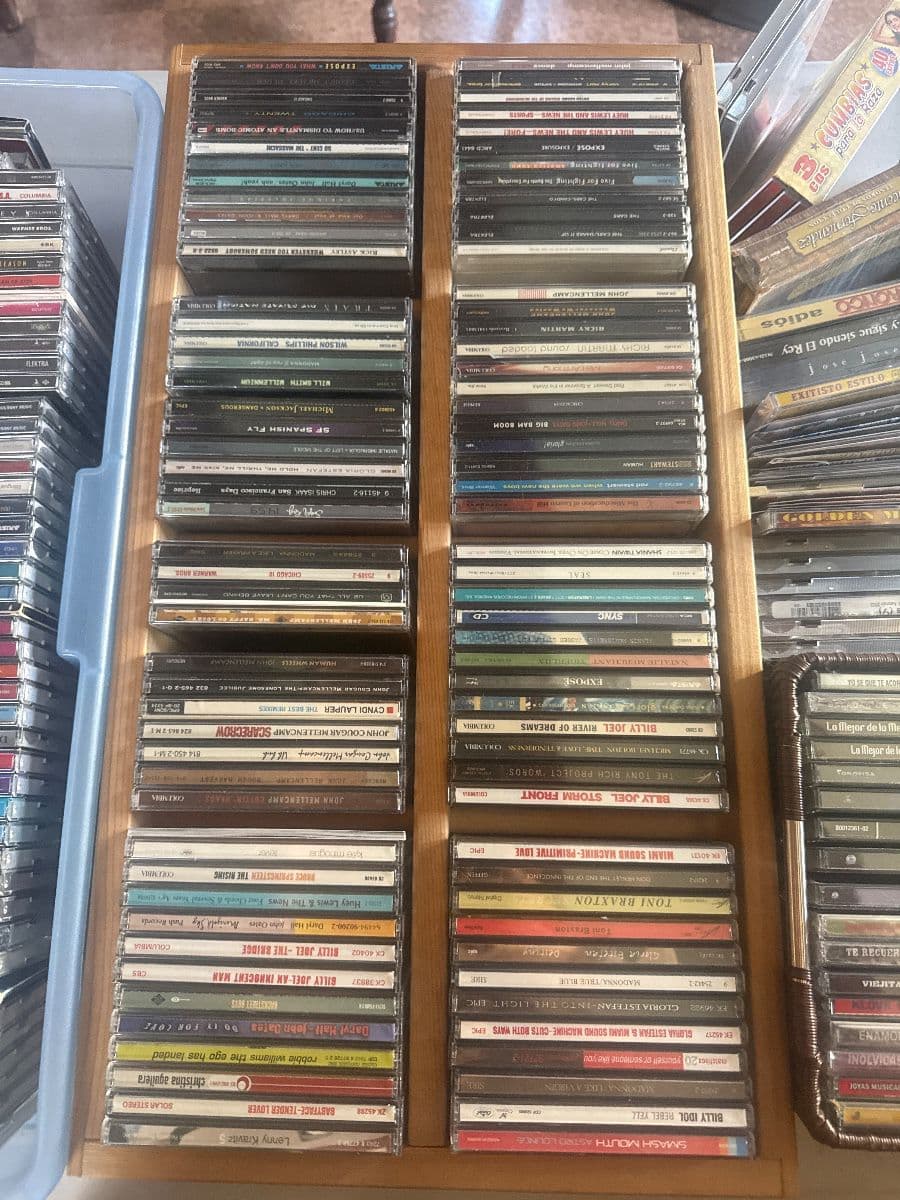 Jewelry CDs tapes, DVDs, VHS galore, lots of clothing, vintage photo 6